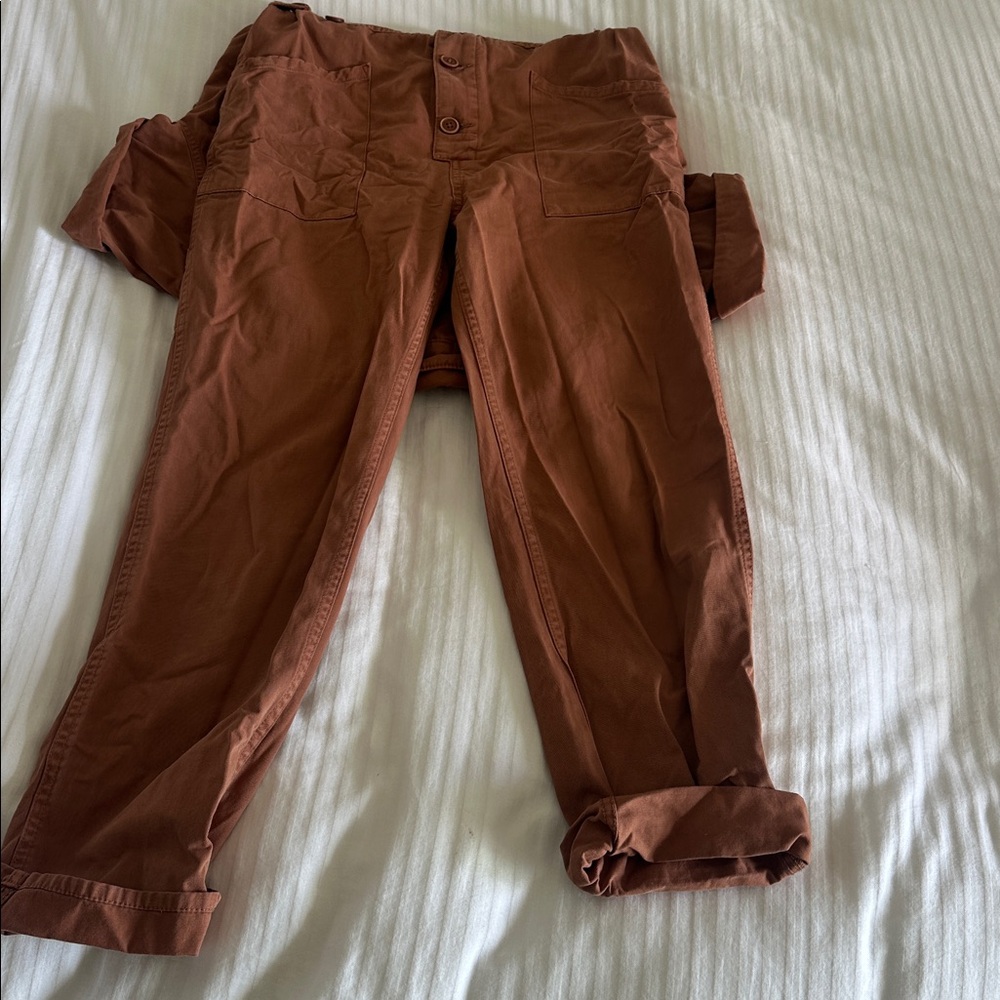 Pistola rust brown button-front jumpsuit! - Picture 4 of 5